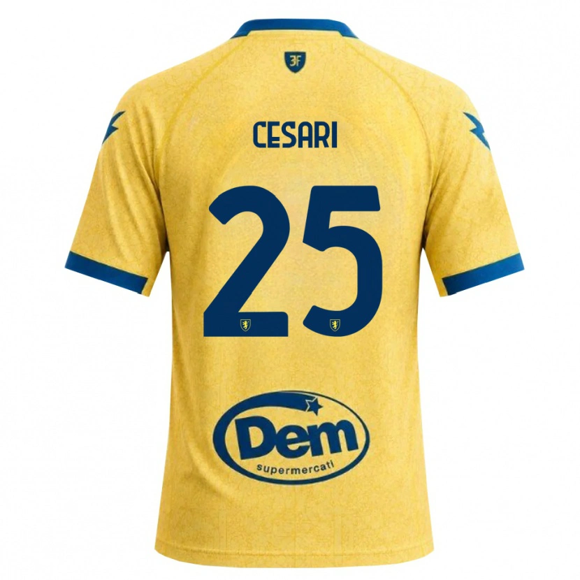 Danxen Kinderen Nicolò Cesari #25 Khaki Zwart Blauw Thuisshirt Thuistenue 2026/27 T-Shirt België