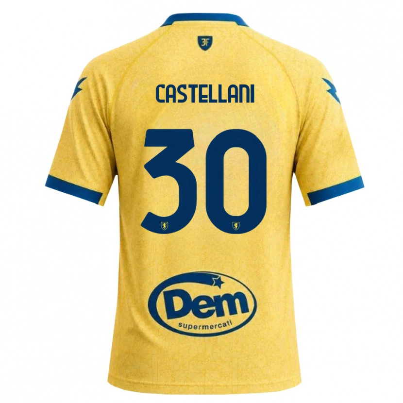 Danxen Kinderen Andrea Castellani #30 Khaki Zwart Blauw Thuisshirt Thuistenue 2026/27 T-Shirt België