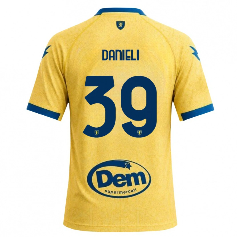 Danxen Kinderen Alessio Danieli #39 Khaki Zwart Blauw Thuisshirt Thuistenue 2026/27 T-Shirt België