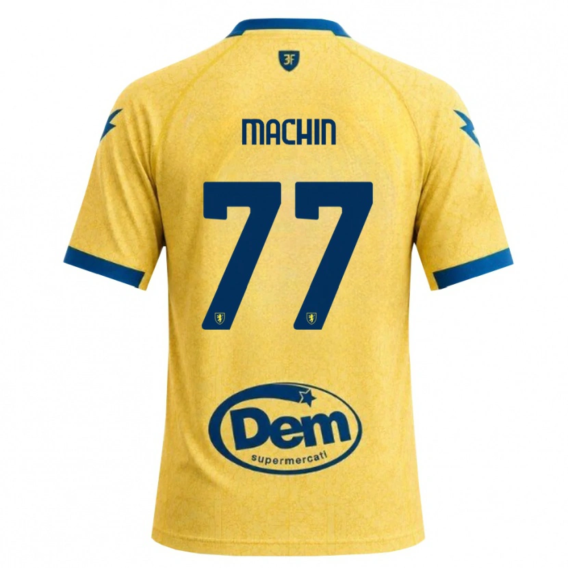 Danxen Kinderen José Machín #77 Khaki Zwart Blauw Thuisshirt Thuistenue 2026/27 T-Shirt België