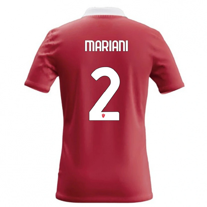 Danxen Kinderen Christian Mariani #2 Rood Wit Thuisshirt Thuistenue 2026/27 T-Shirt België