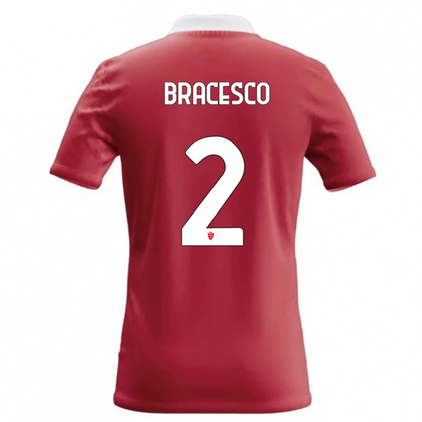 Danxen Kinderen Riccardo Bracesco #2 Rood Wit Thuisshirt Thuistenue 2026/27 T-Shirt België