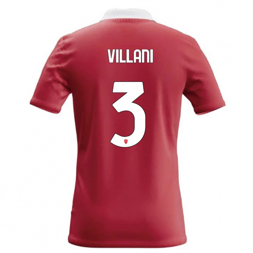 Danxen Kinderen Matteo Villani #3 Rood Wit Thuisshirt Thuistenue 2026/27 T-Shirt België