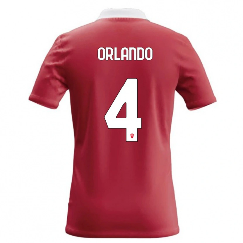 Danxen Kinderen Andrea Orlando #4 Rood Wit Thuisshirt Thuistenue 2026/27 T-Shirt België