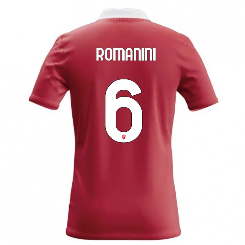 Danxen Kinderen Andrea Romanini #6 Rood Wit Thuisshirt Thuistenue 2026/27 T-Shirt België