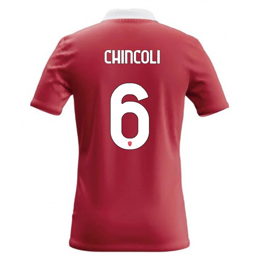 Danxen Kinderen Lorenzo Chincoli #6 Rood Wit Thuisshirt Thuistenue 2026/27 T-Shirt België