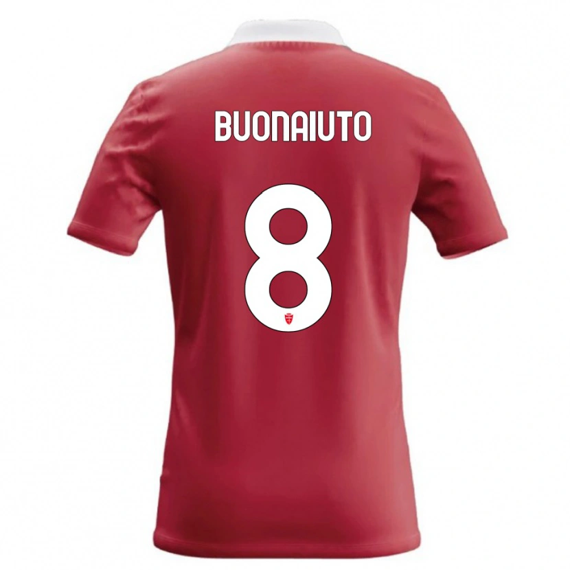 Danxen Kinderen Marco Buonaiuto #8 Rood Wit Thuisshirt Thuistenue 2026/27 T-Shirt België