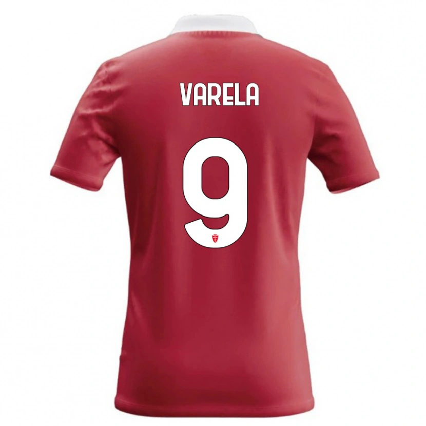 Danxen Kinderen Gustavo Varela #9 Rood Wit Thuisshirt Thuistenue 2026/27 T-Shirt België