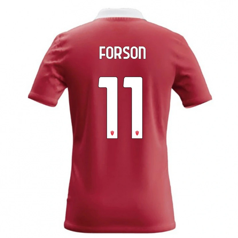 Danxen Kinderen Omari Forson #11 Rood Wit Thuisshirt Thuistenue 2026/27 T-Shirt België