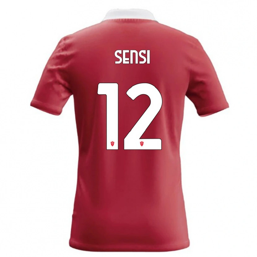 Danxen Kinderen Stefano Sensi #12 Rood Wit Thuisshirt Thuistenue 2026/27 T-Shirt België