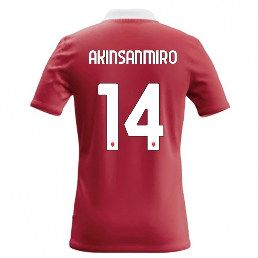 Danxen Kinderen Ebenezer Akinsanmiro #14 Rood Wit Thuisshirt Thuistenue 2026/27 T-Shirt België