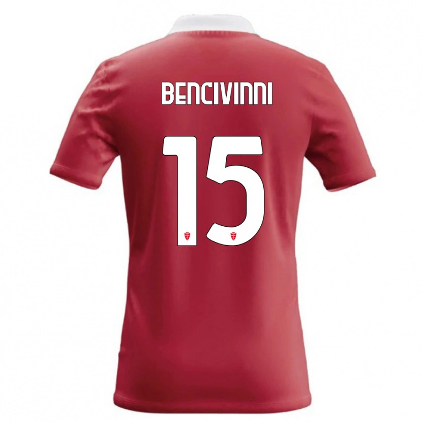 Danxen Kinderen Boris Bencivinni #15 Rood Wit Thuisshirt Thuistenue 2026/27 T-Shirt België