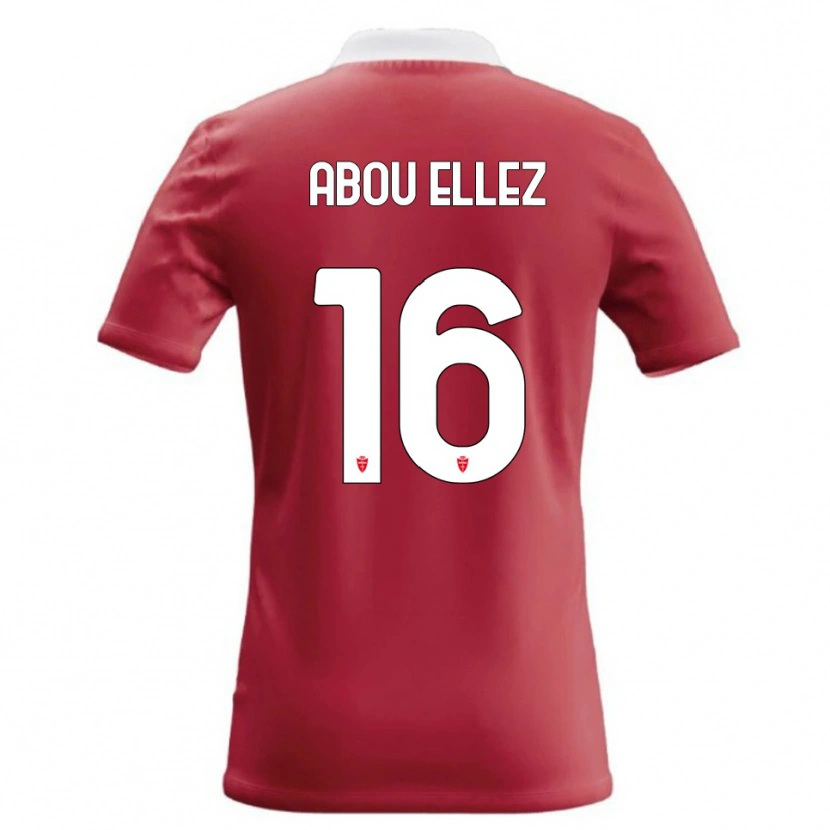 Danxen Kinderen Amir Abou Elezz #16 Rood Wit Thuisshirt Thuistenue 2026/27 T-Shirt België
