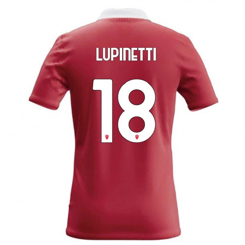 Danxen Kinderen Tommaso Lupinetti #18 Rood Wit Thuisshirt Thuistenue 2026/27 T-Shirt België