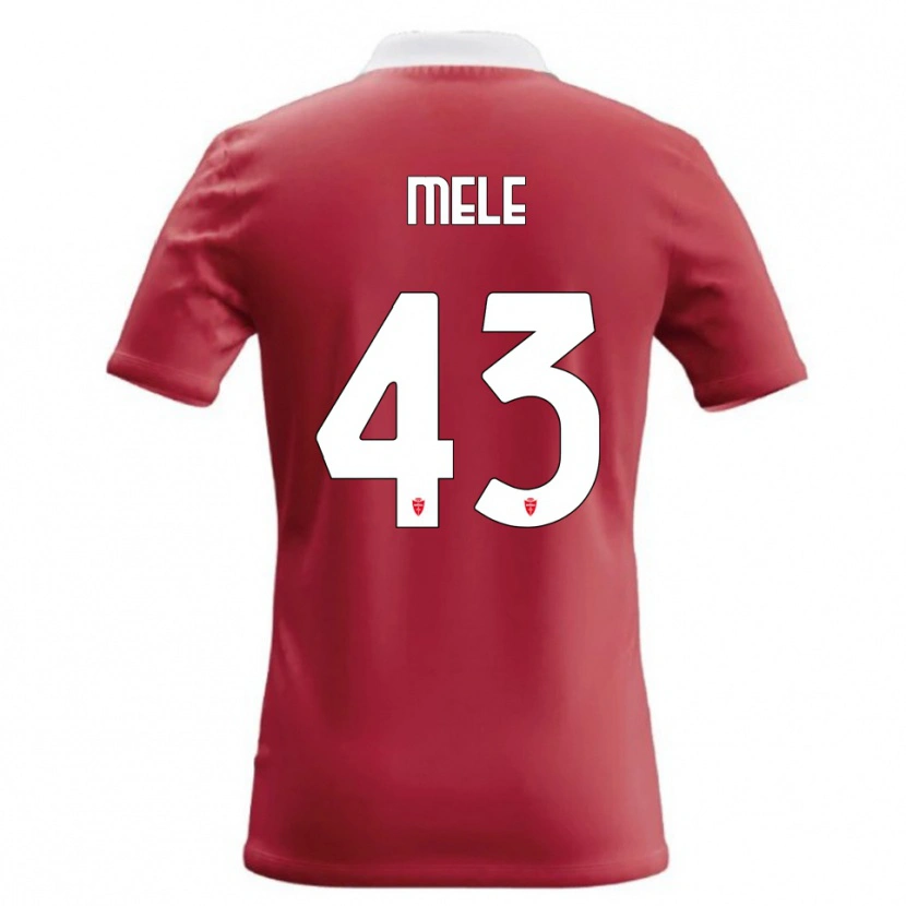 Danxen Kinderen Fabio Mele #43 Rood Wit Thuisshirt Thuistenue 2026/27 T-Shirt België