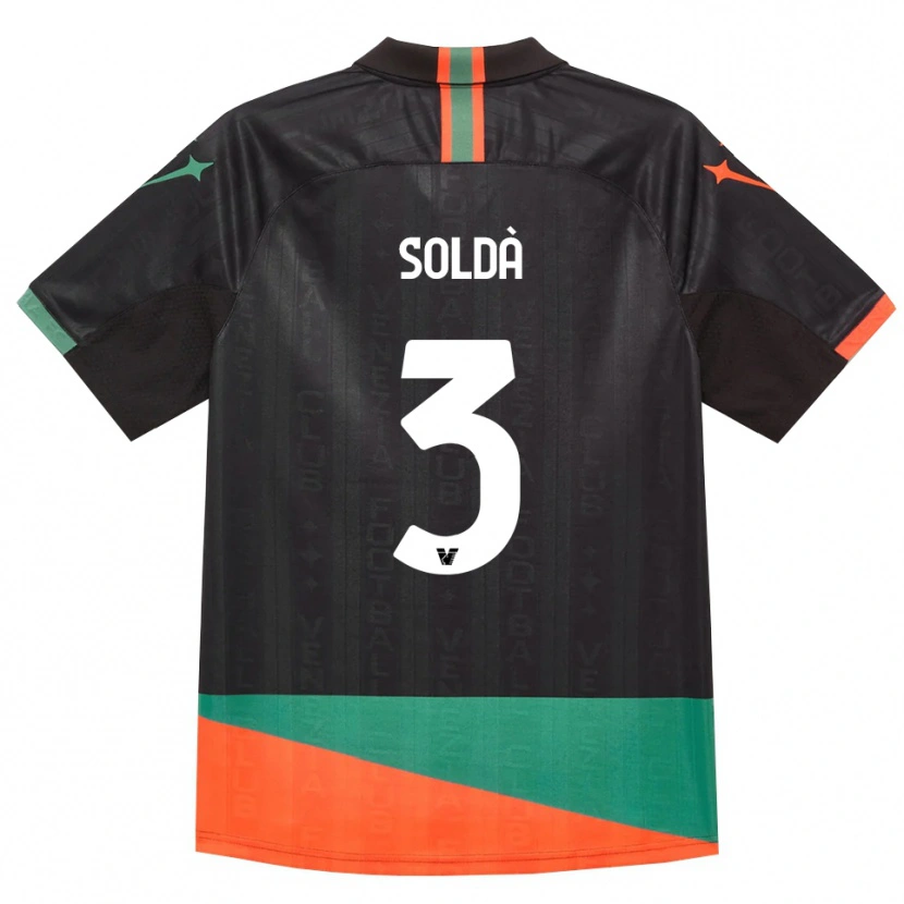 Danxen Kinderen Mohamed Soldà #3 Zwart Oranje Groen Thuisshirt Thuistenue 2026/27 T-Shirt België