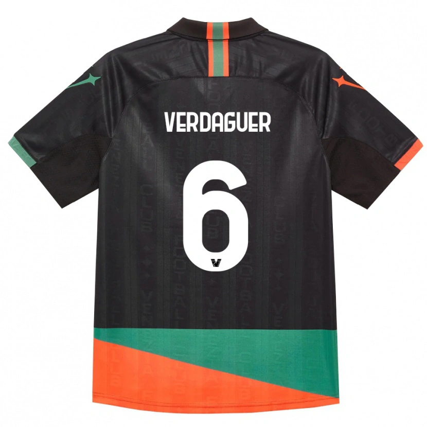 Danxen Kinderen Judith Verdaguer #6 Zwart Oranje Groen Thuisshirt Thuistenue 2026/27 T-Shirt België