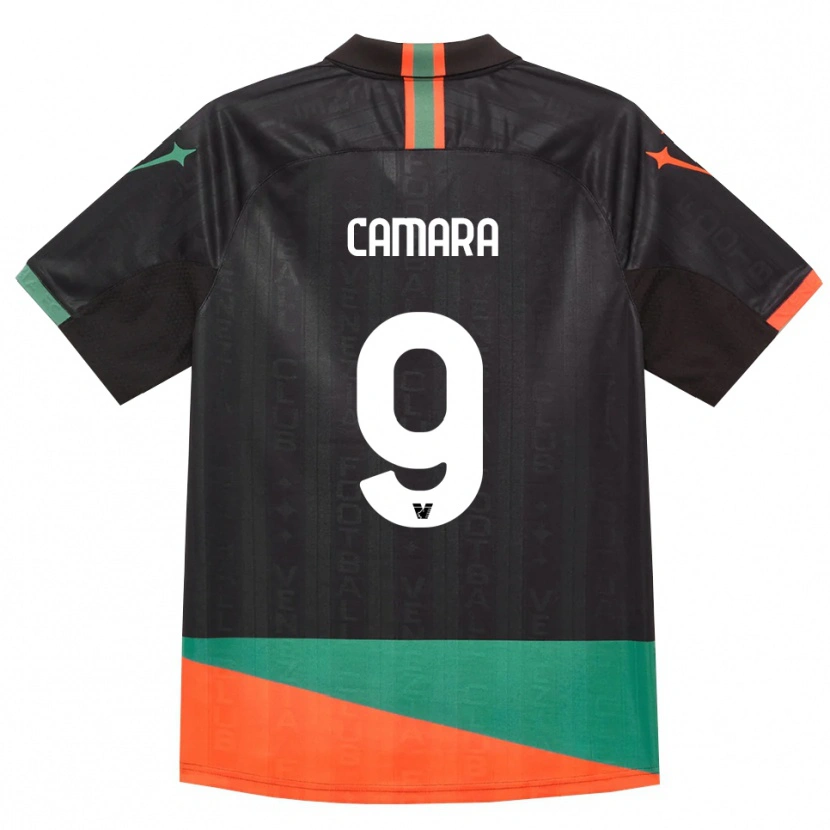 Danxen Kinderen Bakary Camara #9 Zwart Oranje Groen Thuisshirt Thuistenue 2026/27 T-Shirt België