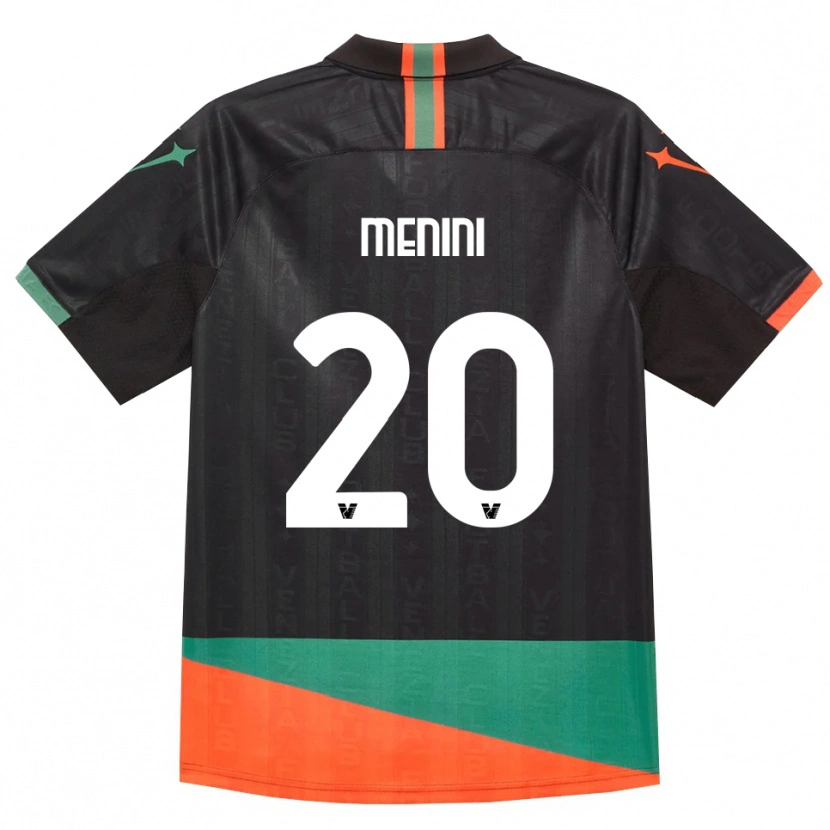 Danxen Kinderen Alessandra Menini #20 Zwart Oranje Groen Thuisshirt Thuistenue 2026/27 T-Shirt België