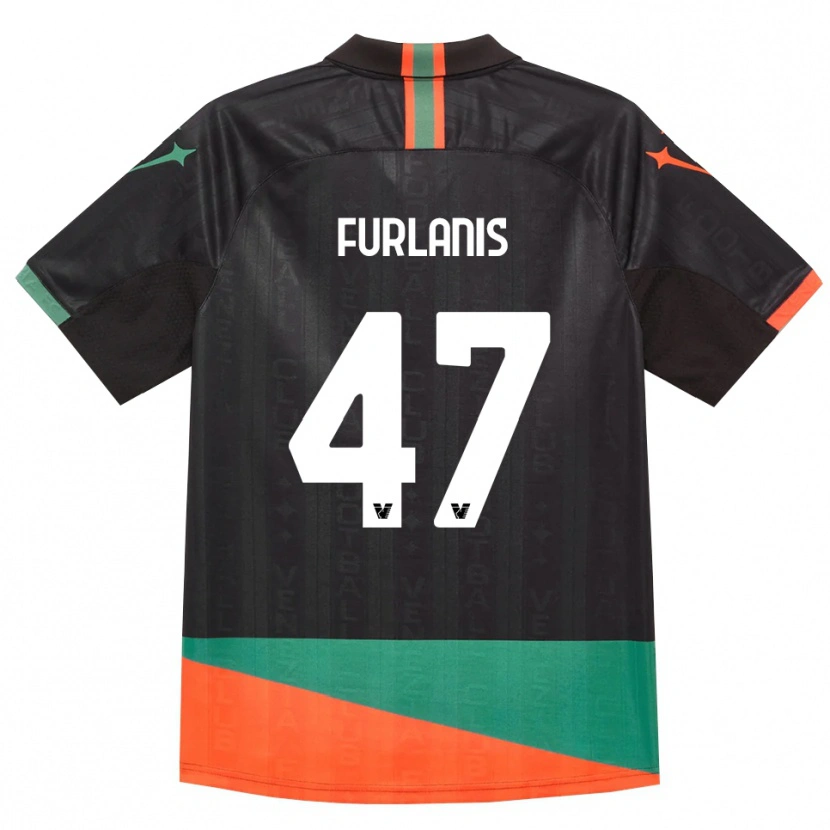 Danxen Kinderen Giorgia Furlanis #47 Zwart Oranje Groen Thuisshirt Thuistenue 2026/27 T-Shirt België