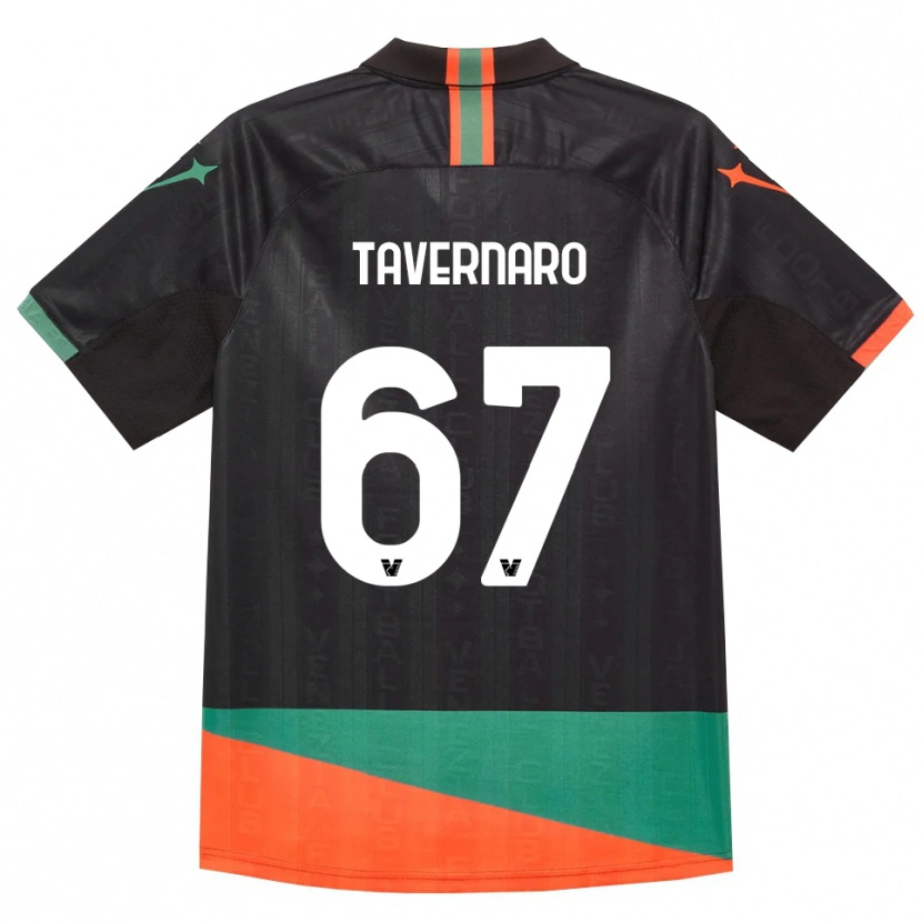 Danxen Kinderen Federico Tavernaro #67 Zwart Oranje Groen Thuisshirt Thuistenue 2026/27 T-Shirt België