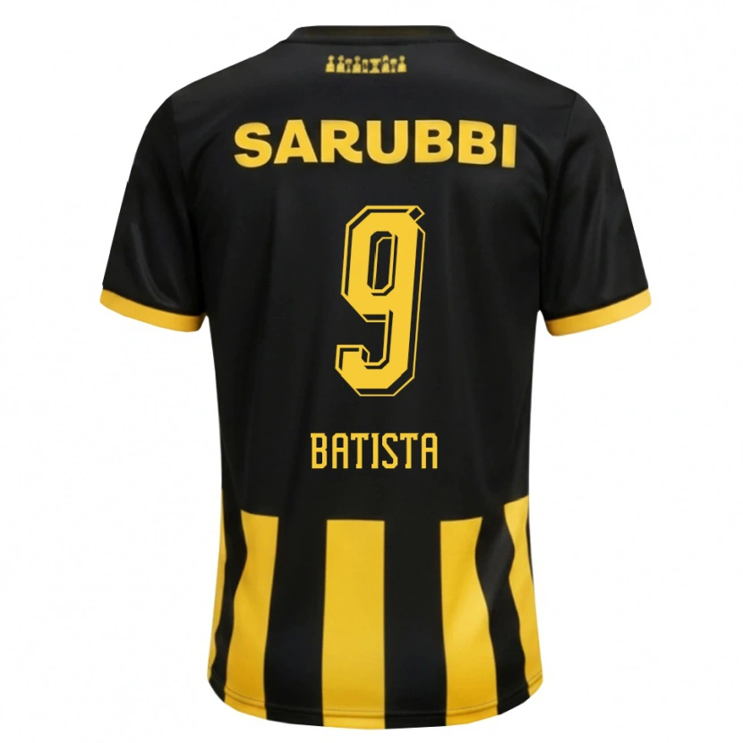 Danxen Kinderen Facundo Batista #9 Zwart Geel Thuisshirt Thuistenue 2026/27 T-Shirt België