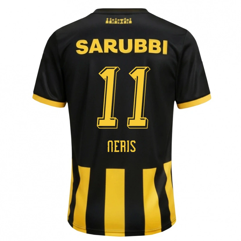 Danxen Kinderen José Neris #11 Zwart Geel Thuisshirt Thuistenue 2026/27 T-Shirt België