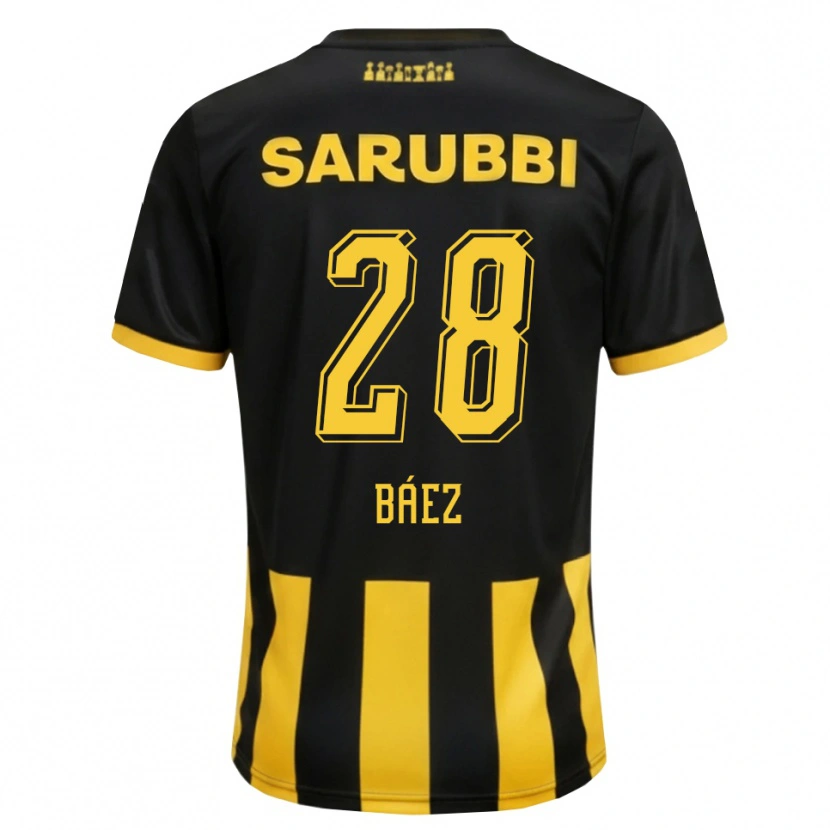 Danxen Kinderen Jaime Báez #28 Zwart Geel Thuisshirt Thuistenue 2026/27 T-Shirt België