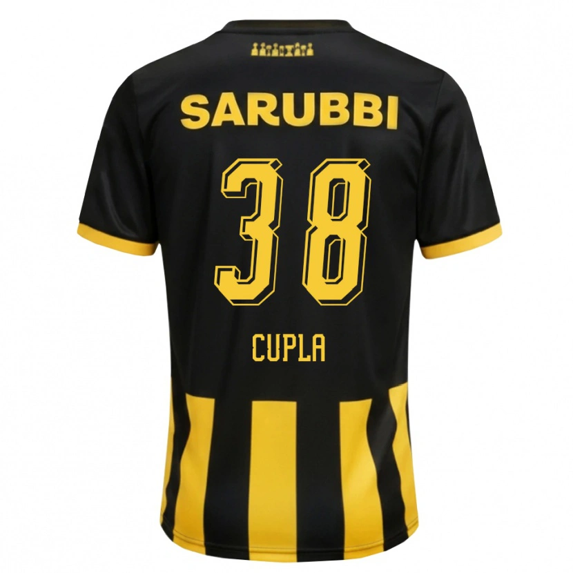 Danxen Kinderen Renzo Cupla #38 Zwart Geel Thuisshirt Thuistenue 2026/27 T-Shirt België