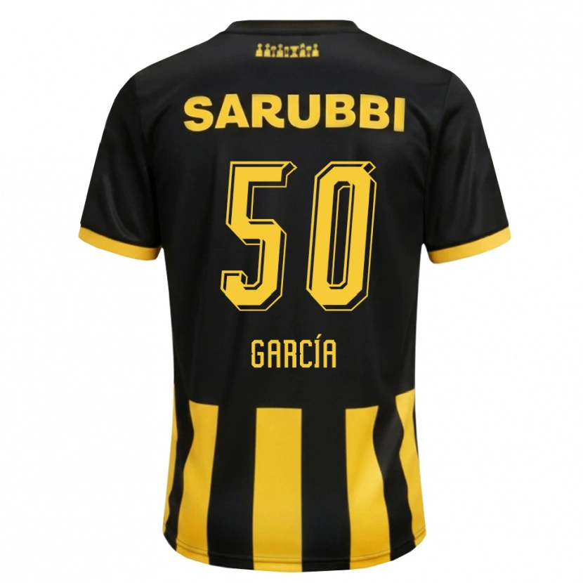 Danxen Kinderen Diego García #50 Zwart Geel Thuisshirt Thuistenue 2026/27 T-Shirt België