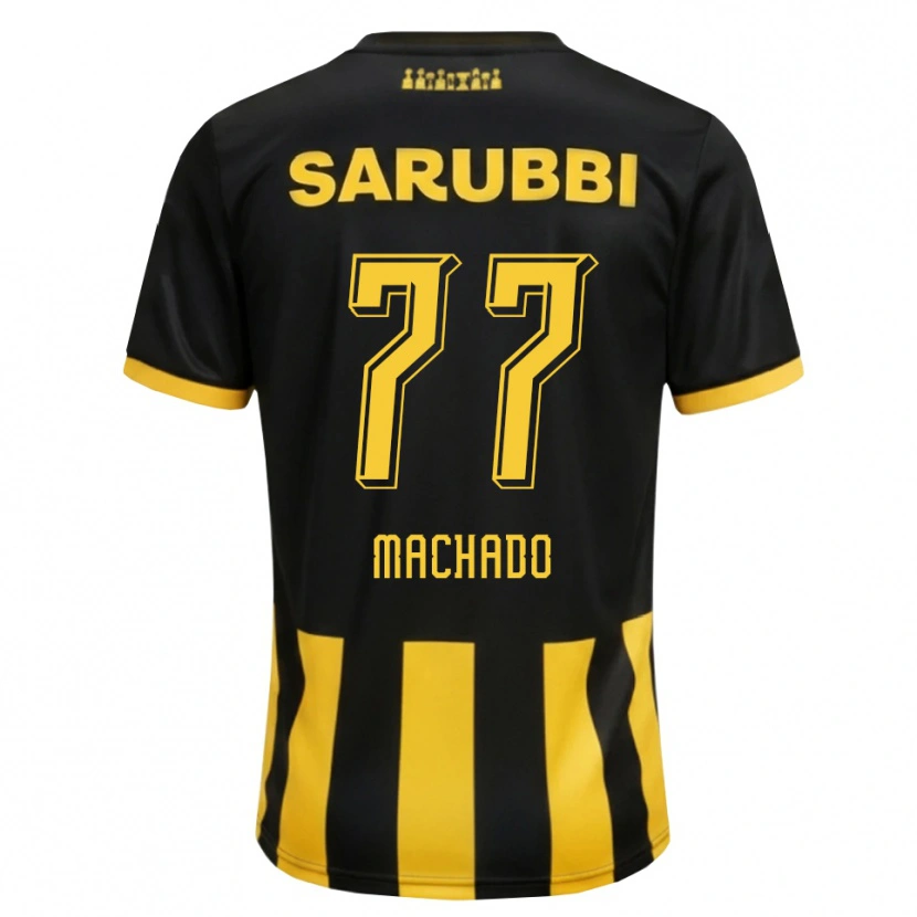Danxen Kinderen Alexander Machado #77 Zwart Geel Thuisshirt Thuistenue 2026/27 T-Shirt België
