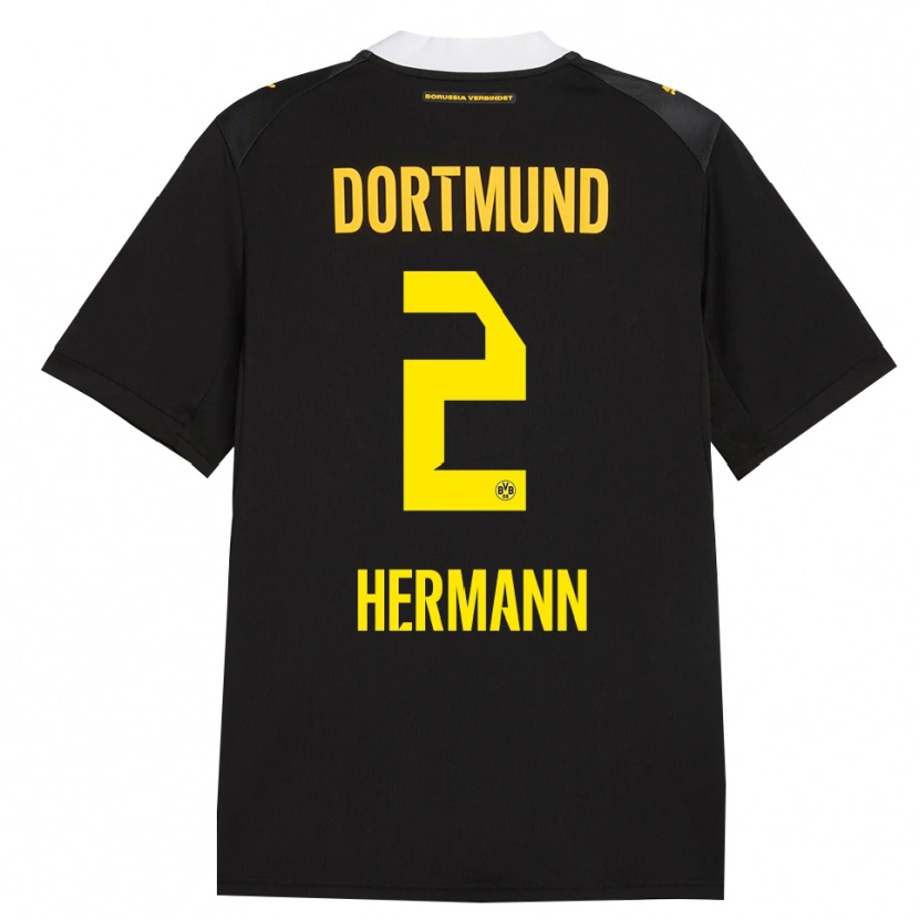 Danxen Kinderen Ben Hermann #2 Zwart Rood Geel Uitshirt Uittenue 2026/27 T-Shirt België