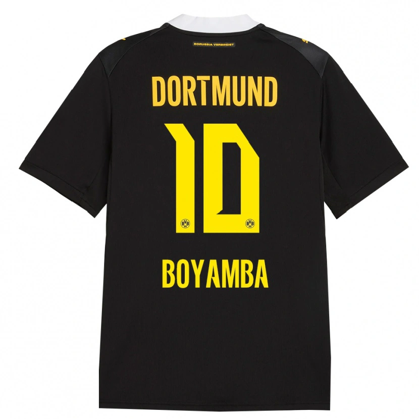 Danxen Kinderen Joseph Boyamba #10 Zwart Rood Geel Uitshirt Uittenue 2026/27 T-Shirt België