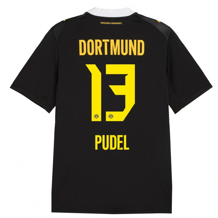 Danxen Kinderen Bjarne Pudel #13 Zwart Rood Geel Uitshirt Uittenue 2026/27 T-Shirt België