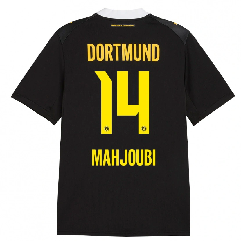 Danxen Kinderen Anas Mahjoubi #14 Zwart Rood Geel Uitshirt Uittenue 2026/27 T-Shirt België