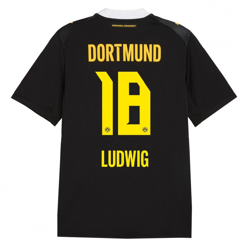 Danxen Kinderen Michel Ludwig #18 Zwart Rood Geel Uitshirt Uittenue 2026/27 T-Shirt België