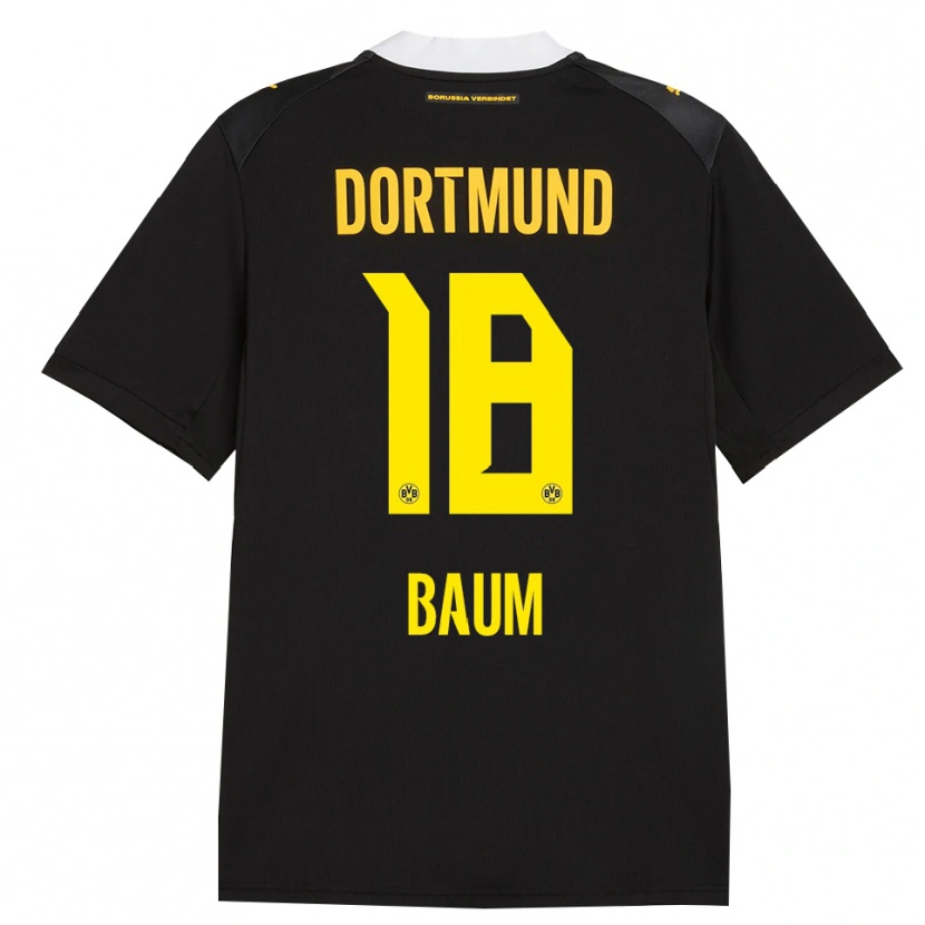 Danxen Kinderen Celina Baum #18 Zwart Rood Geel Uitshirt Uittenue 2026/27 T-Shirt België