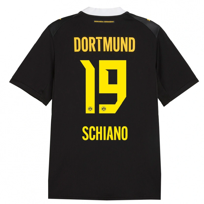 Danxen Kinderen Emilio Schiano #19 Zwart Rood Geel Uitshirt Uittenue 2026/27 T-Shirt België