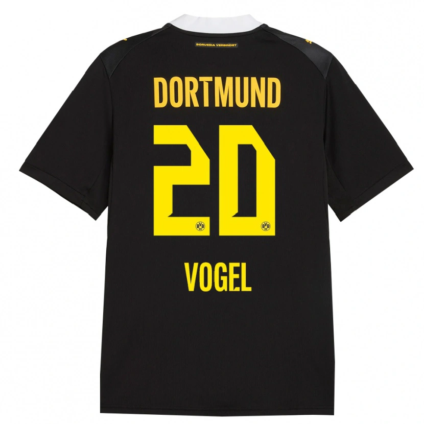 Danxen Kinderen Ann-Sophie Vogel #20 Zwart Rood Geel Uitshirt Uittenue 2026/27 T-Shirt België
