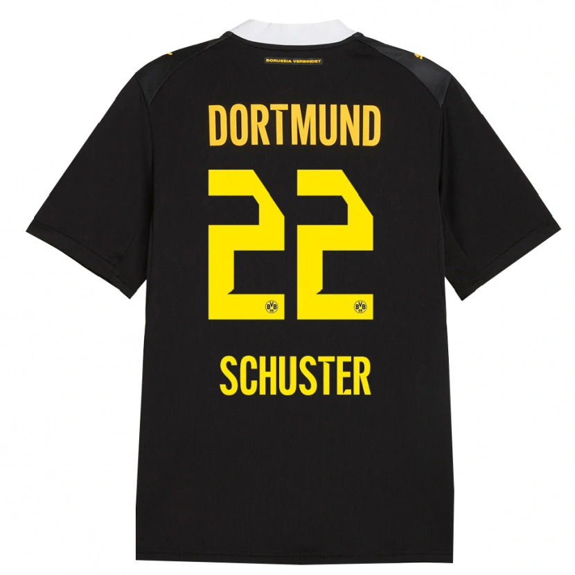 Danxen Kinderen Melanie Schuster #22 Zwart Rood Geel Uitshirt Uittenue 2026/27 T-Shirt België