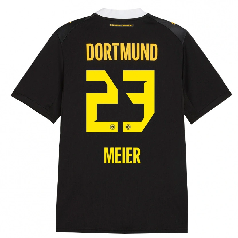 Danxen Kinderen Maximilian Meier #23 Zwart Rood Geel Uitshirt Uittenue 2026/27 T-Shirt België