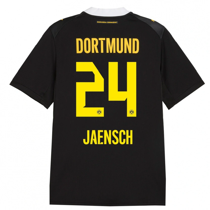 Danxen Kinderen Johann Jaensch #24 Zwart Rood Geel Uitshirt Uittenue 2026/27 T-Shirt België