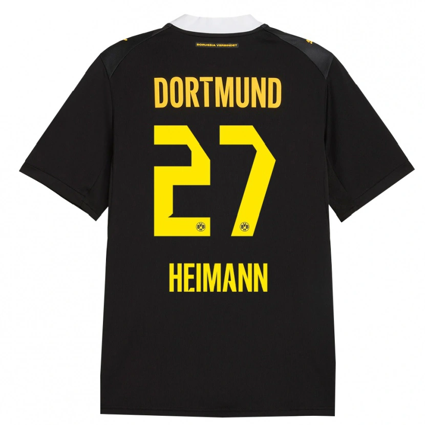 Danxen Kinderen Wesley Heimann #27 Zwart Rood Geel Uitshirt Uittenue 2026/27 T-Shirt België