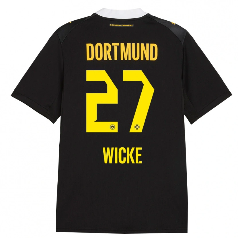 Danxen Kinderen Nova Wicke #27 Zwart Rood Geel Uitshirt Uittenue 2026/27 T-Shirt België