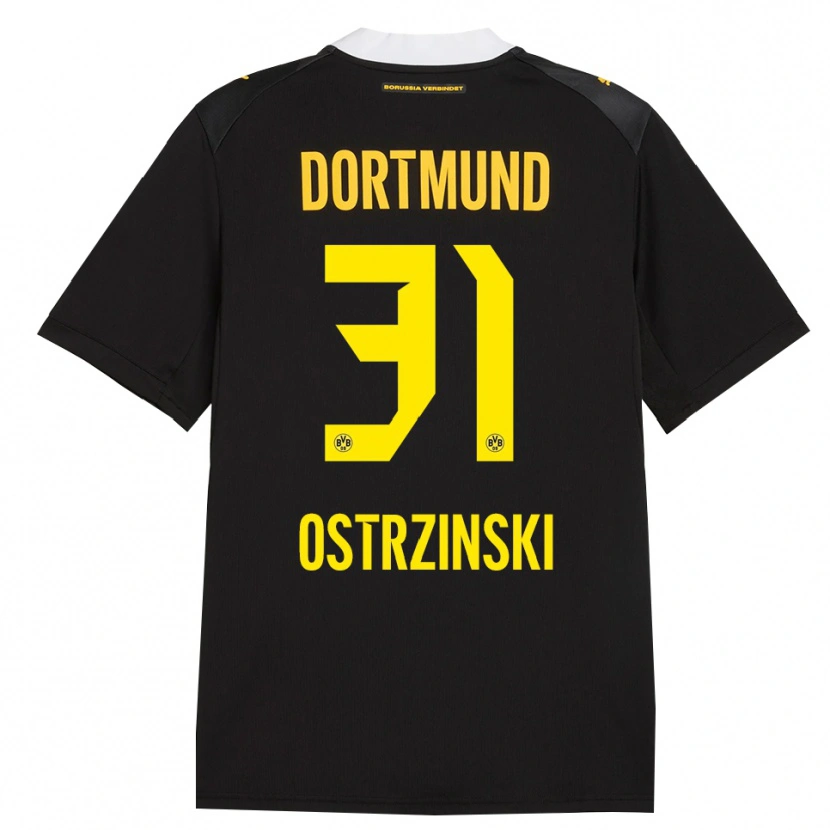 Danxen Kinderen Silas Ostrzinski #31 Zwart Rood Geel Uitshirt Uittenue 2026/27 T-Shirt België