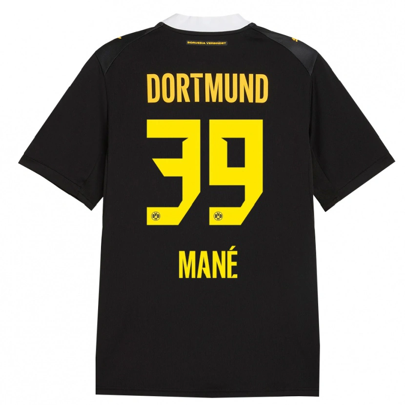 Danxen Kinderen Filippo Mane #39 Zwart Rood Geel Uitshirt Uittenue 2026/27 T-Shirt België