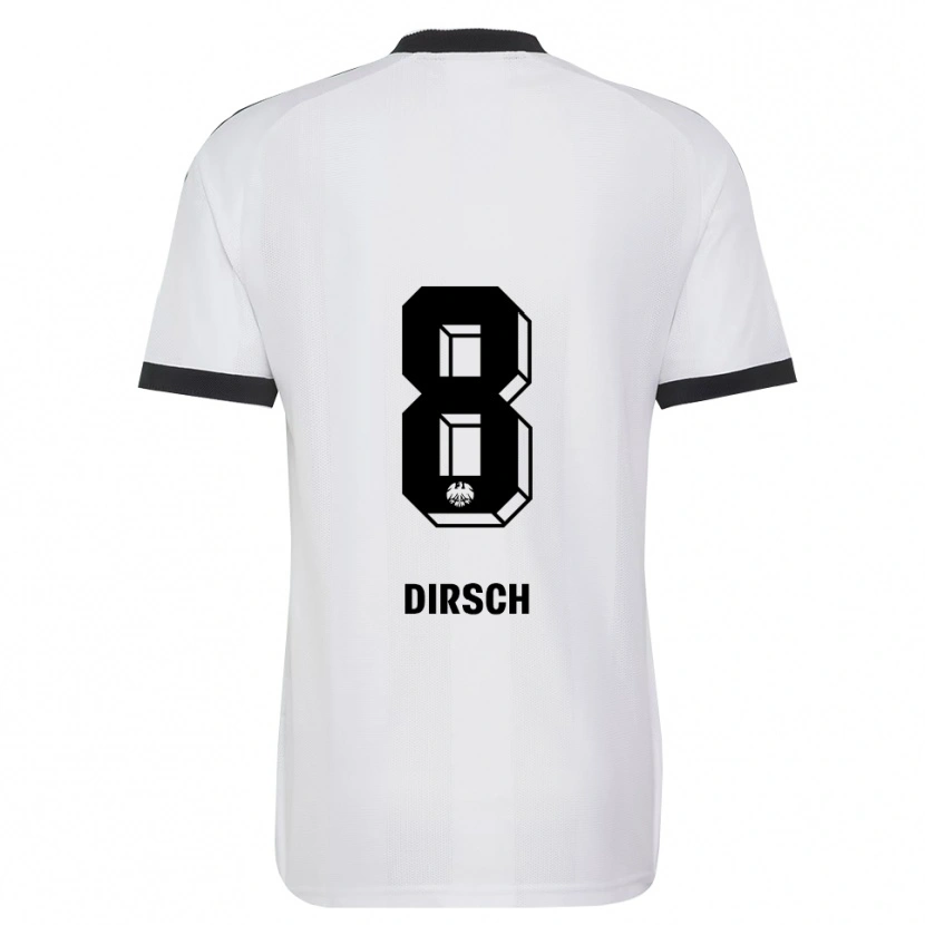 Danxen Kinderen Moritz Dirsch #8 Zwart Wit Uitshirt Uittenue 2026/27 T-Shirt België