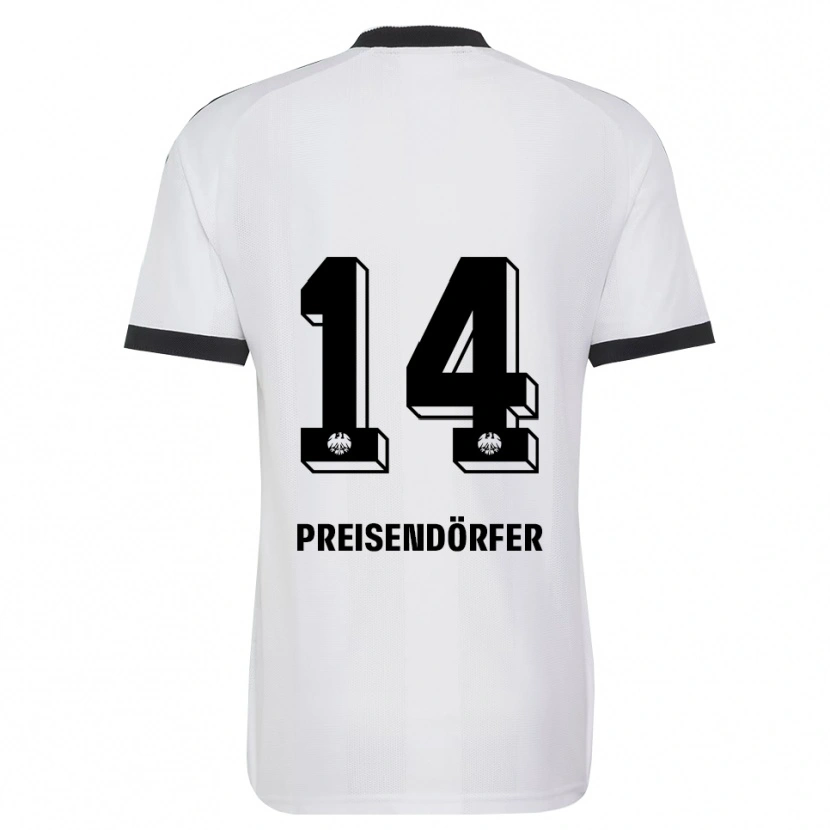 Danxen Kinderen Constantin Preisendörfer #14 Zwart Wit Uitshirt Uittenue 2026/27 T-Shirt België