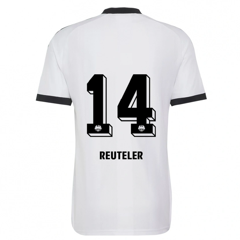Danxen Kinderen Geraldine Reuteler #14 Zwart Wit Uitshirt Uittenue 2026/27 T-Shirt België