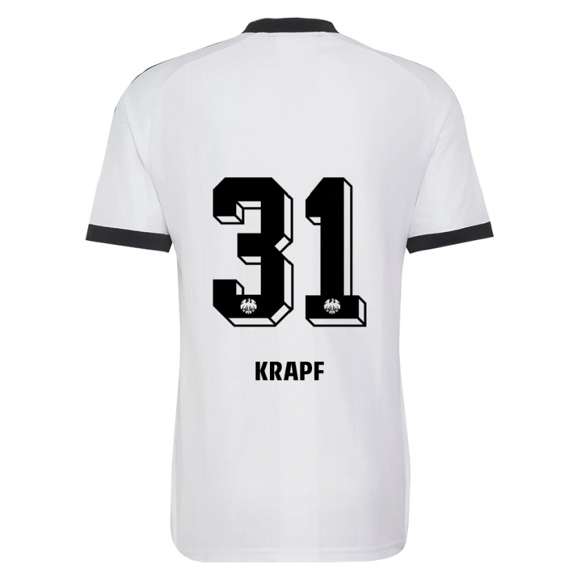 Danxen Kinderen Maximilian Krapf #31 Zwart Wit Uitshirt Uittenue 2026/27 T-Shirt België